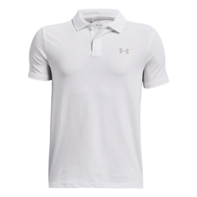 Under Armour Junior Matchplay Golf Polo Shirt White 1377346-100