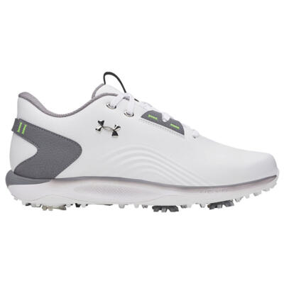 Under Armour Drive Fade 2 Golf Shoes White/Titan Grey/Metallic Silver 6006120-100