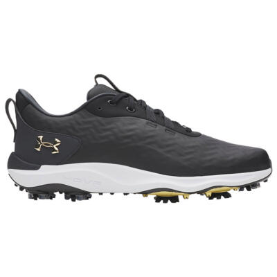 Under Armour Drive Pro Clone Golf Shoes Black/Anthracite/Metallic Gold 6006116-001