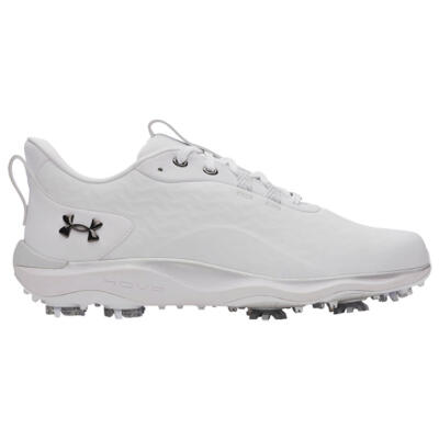 Under Armour Drive Pro Clone Golf Shoes White/White/Metallic Gunmetal 6006116-100