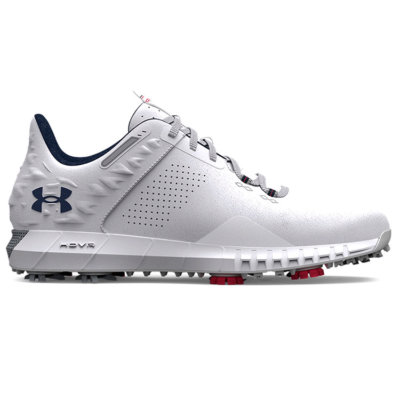 Under Armour HOVR Drive 2 Golf Shoes White/Metallic Silver/Academy ...