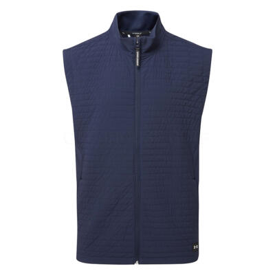 Under Armour Drive Pro Storm Insulated Golf Wind Vest Midnight Navy/Metallic Silver 1387120-410
