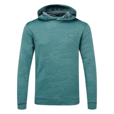 Under Armour Drive Jacquard Golf Hoodie Jasper Blue 6003724-587