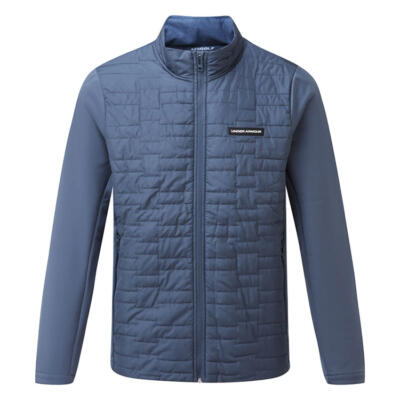 Under Armour Drive Pro Insulated Golf Wind Jacket Downpour Grey/Metallic Silver 6011061-044