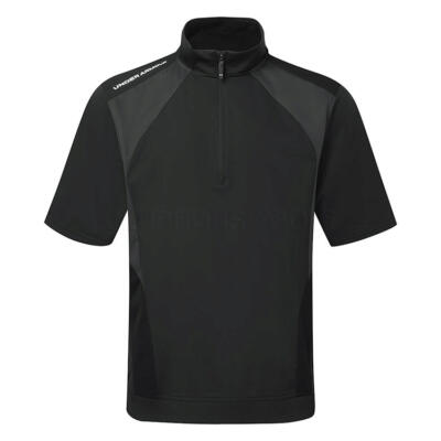 Under Armour Drive 1/2 Zip SS Golf Wind Top Black/White 6011399-001