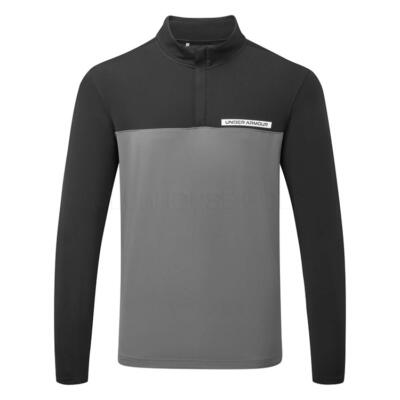 Under Armour T2G 1/4 Zip Golf Sweater Black/Castlerock/White 1389878-002