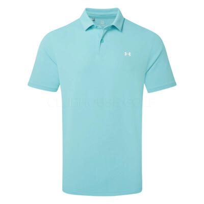 Under Armour T2G Pique Golf Polo Shirt Blue Haze/White 6012303-425