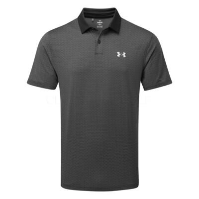 Under Armour T2G Printed Golf Polo Shirt Black 1383715-004