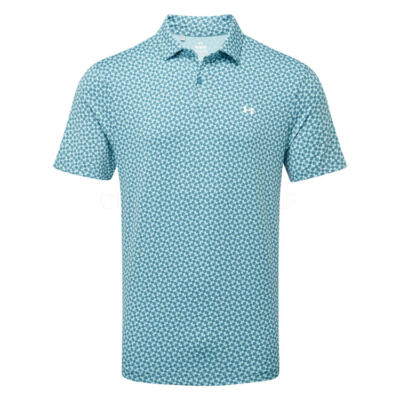 Under Armour T2G Printed Golf Polo Shirt Boundless Blue/Blue Haze/White 6012304-466