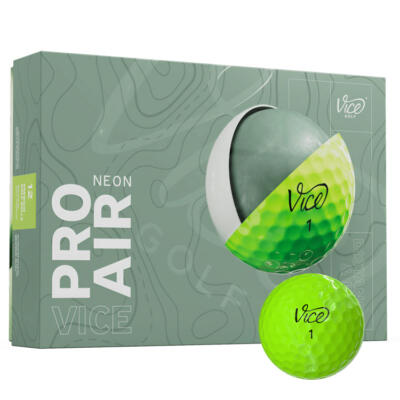 Vice Pro Air Golf Balls Neon Lime
