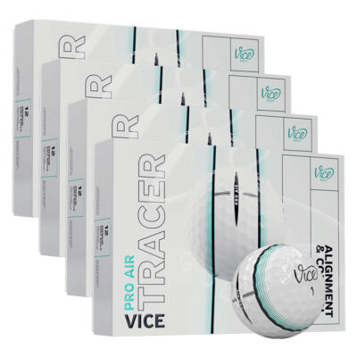 Vice Pro Air Tracer Golf Balls (4 For 3) White