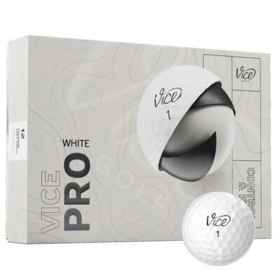 Vice Pro Golf Balls White