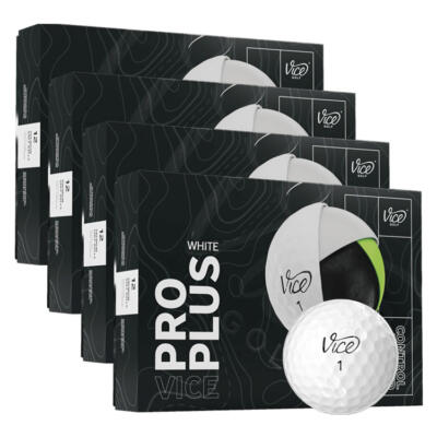 Vice Pro Plus Golf Balls (4 For 3) White