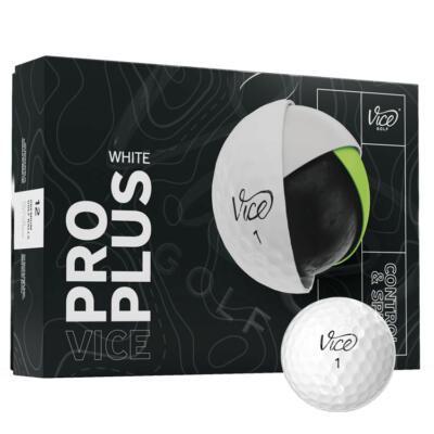 Vice Pro Plus Golf Balls White