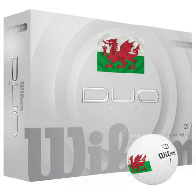 Wilson Duo Soft Wales Golf Balls White