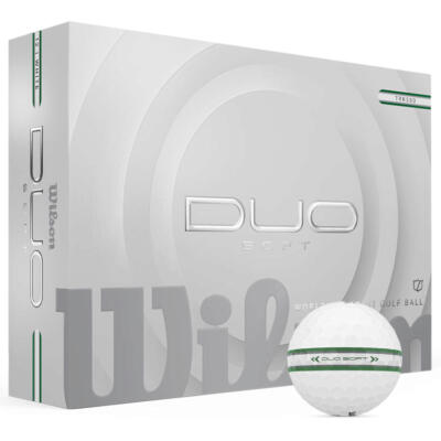 Wilson Duo Soft TRK360 Golf Balls White/Green/Silver