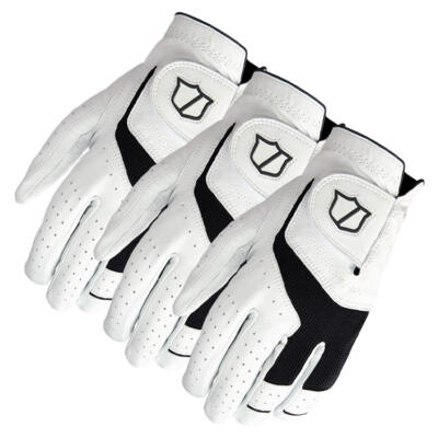 Wilson Conform Golf Glove (3 Pack) White (Right Handed Golfer)