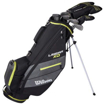 Wilson Linear XD 11-Piece Golf Package Set Steel/Graphite Stand Bag