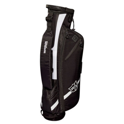 Wilson Quiver Golf Pencil Bag Black/Silver/Charcoal - Clubhouse Golf