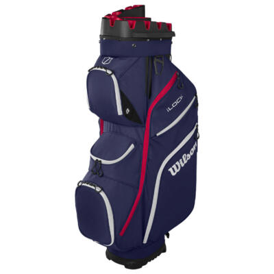 Wilson iLock 4 Golf Cart Bag Navy/Red/White WG4007403