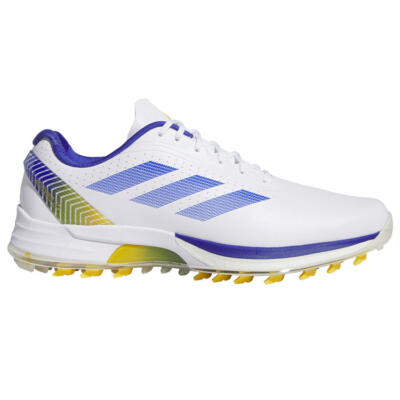 adidas Adizero ZG Golf Shoes White/Lucid Blue/Yellow JS1897