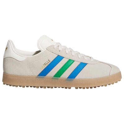 adidas Golf Originals Gazelle Spikeless Golf Shoes Chalk White/Green/Preloved Teal JI4165