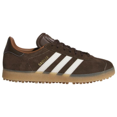 adidas Golf Originals Gazelle Spikeless Golf Shoes Preloved Brown/Dark Brown/Gum JQ7747