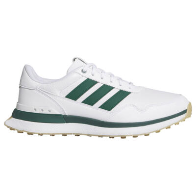 adidas S2G SL Leather Golf Shoes White/Collegiate Green/Gum 3 JQ9311