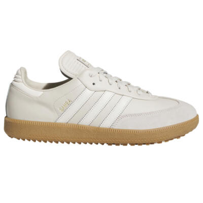adidas Golf Originals Samba Lux Spikeless Golf Shoes Alumina/Off White/Gum 4 JH6152