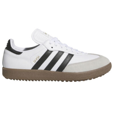 adidas Golf Originals Samba Lux Spikeless Golf Shoes White/Black/Gum 5 JH6149