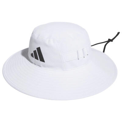 adidas Wide Brim Golf Bucket Hat White JZ2938