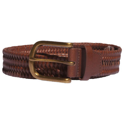 adidas Woven Leather Golf Belt Cognac IP9907