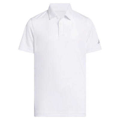 adidas Junior Performance Golf Polo Shirt White KF2632