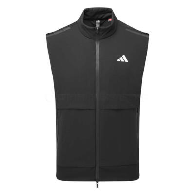 adidas Ultimate365 Tour Frostguard Full Zip Golf Wind Vest Black JW7213