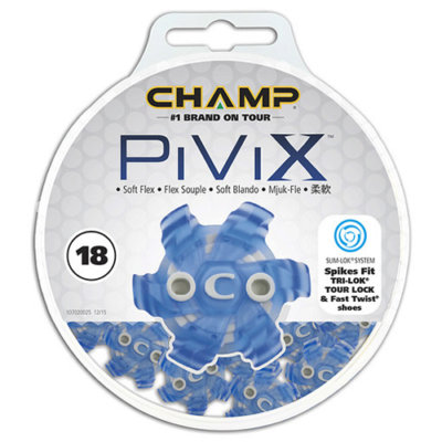 Champ Pivix Slim-Lok Golf Spikes Blue (18 Pack)