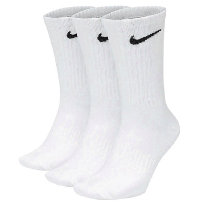 Nike Everyday Lightweight Crew Golf Socks (3 Pack) White SX7676-100