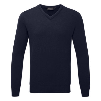 Glenmuir Lomond V-Neck Lambswool Golf Sweater Navy MKL5900VN-145C