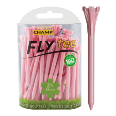 Champ Zarma Fly 2.75" Golf Tees Pink (30 Pack)