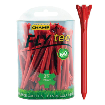 Champ Zarma Fly 2.75" Golf Tees Red (30 Pack)