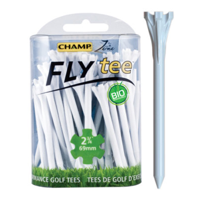 Champ Zarma Fly 2.75" Tees White (30 Pack)