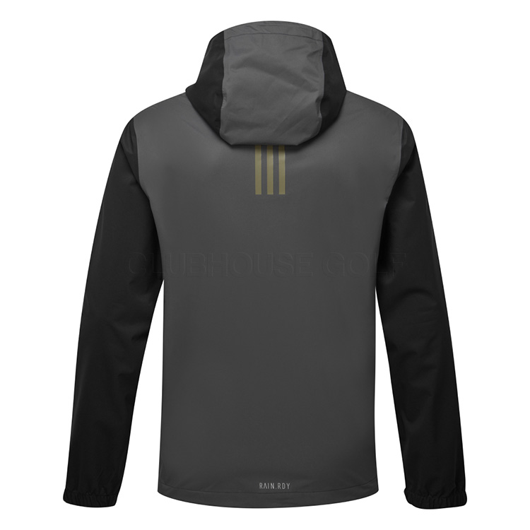adidas RAIN.RDY Hooded Waterproof Golf Jacket Black Clubhouse Golf