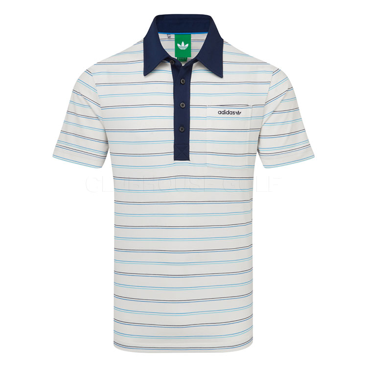 adidas Golf Originals Archive Stripe Golf Polo Shirt Chalk White KH4303