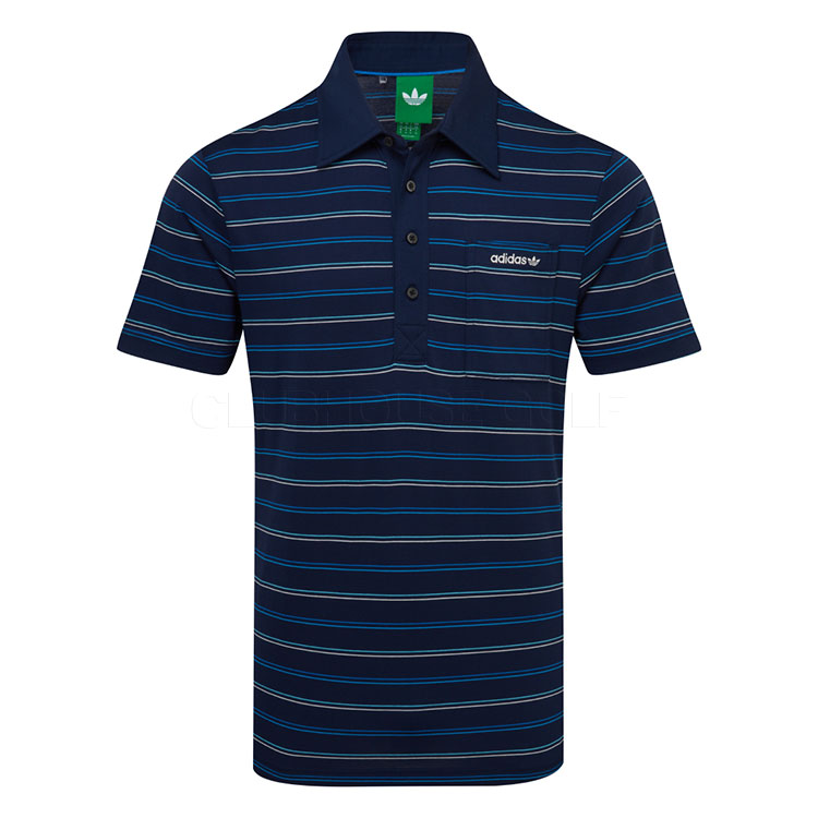 adidas Golf Originals Archive Stripe Golf Polo Shirt Night Indigo KH4304
