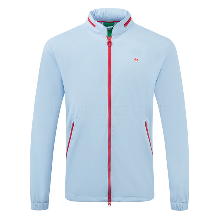 adidas Golf Originals Full Zip Hooded Golf Sweater Clear Sky JF5013