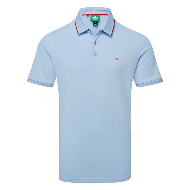 adidas Golf Originals Solid Golf Polo Shirt Clear Sky JH3863