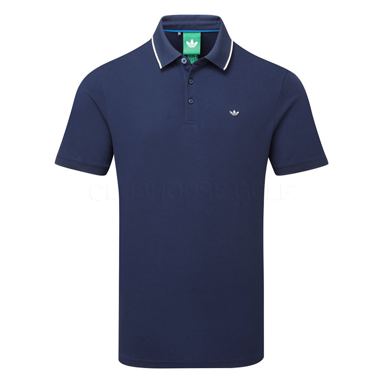 adidas Golf Originals Twistknit Trefoil Golf Polo Shirt Night Indigo/Chalk White KB8622