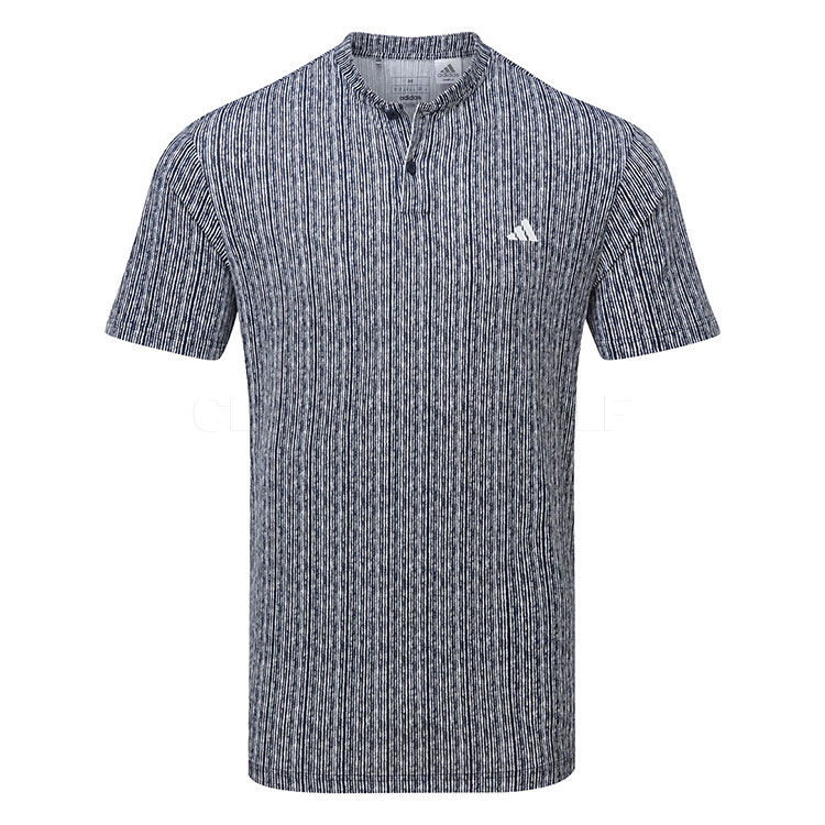 adidas Ultimate365 Printed Golf Polo Shirt Collegiate Navy White Clubhouse Golf