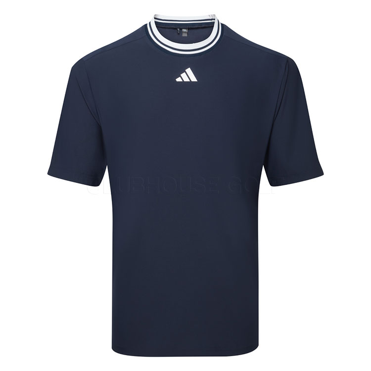 adidas Beyond The Course Mock Neck Golf Polo Shirt Collegiate Navy JF4870