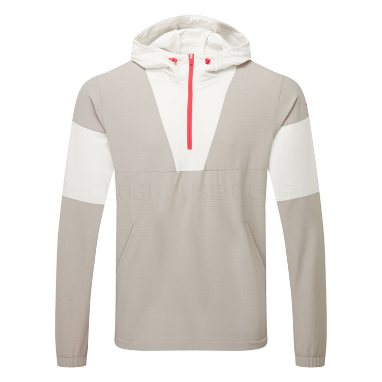 adidas Ultimate365 Club Anorak Golf Hoodie Putty Beige JJ1744