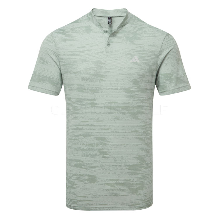 adidas Ultimate365 Sport Collar Golf Polo Shirt Silver Green IK3047